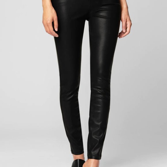 BLANK NYC Black Pussy cat Vegan Leather Leggings - Picture 2 of 12